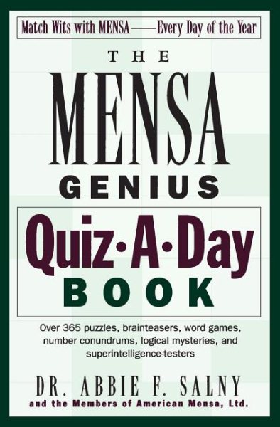 The Mensa Genius Quiz Book by Marvin Grosswirth