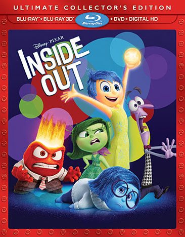 Disney Pixar Inside Out 3D Exclusive Ultimate Collector's Edition ( 3D Blu Ray + Blu Ray + DVD + Digital HD) [Blu-ray] cover