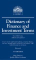 Cover: Dictionary of Finance and Investment Terms