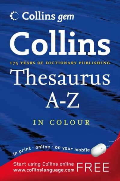Thesaurus A-Z (Collins GEM) cover