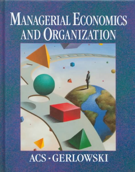 Managerial Economics and Organization cover