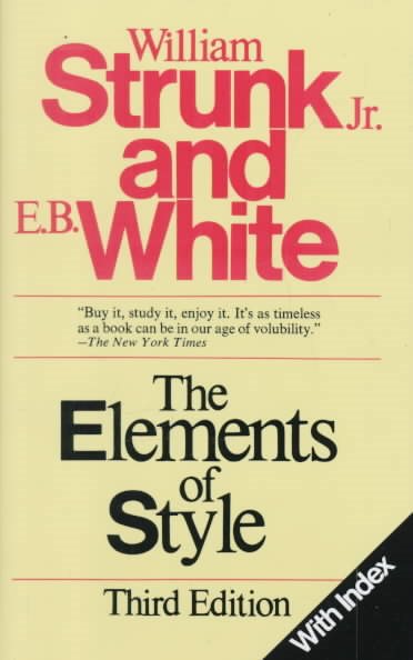 The Elements of Style, Third Edition cover
