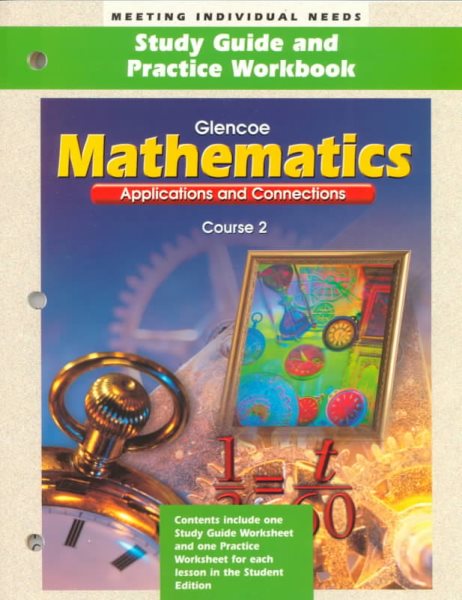 Mathematics: Applications and Connections, Course 2 Study Guide and Practice book cover