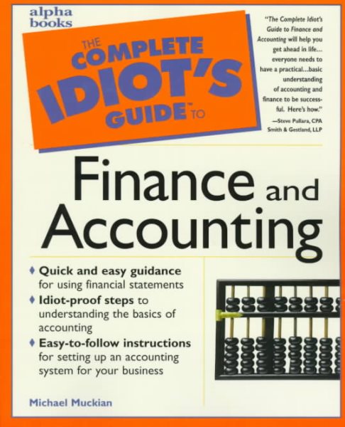 The Complete Idiot's Guide to Finance and Accounting cover