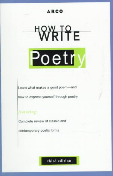 How to Write Poetry (Third Edition) cover