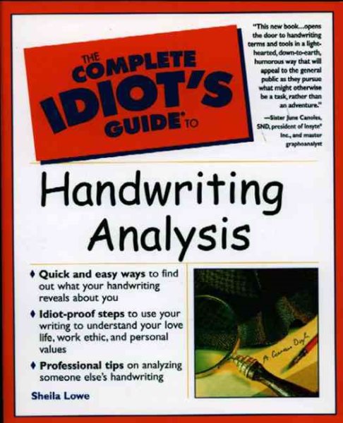 The Complete Idiot's Guide to Handwriting Analysis cover