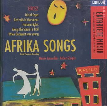 Grosz: Afrika Songs / Ziegler cover