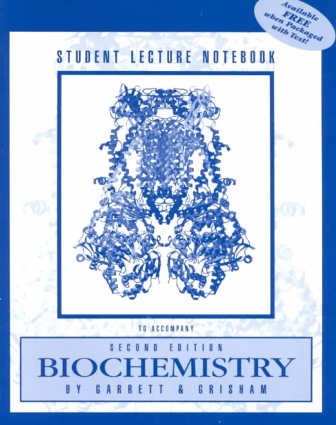 STUDENT LECTURE NOTEBOOK-BIOCHEMISTRY 2E cover