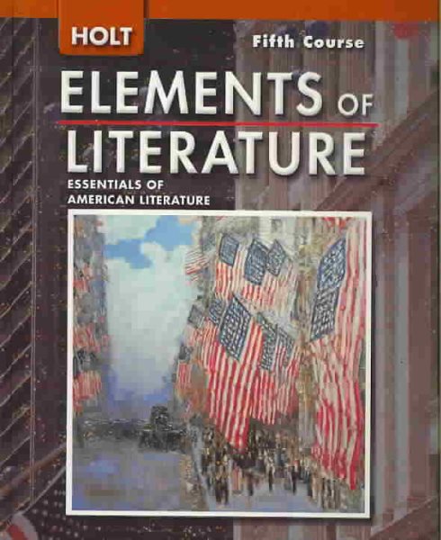 Holt Elements of Literature: Essentials of American Literature, 5th Course cover