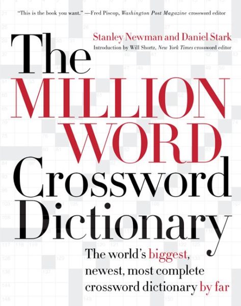The Million Word Crossword Dictionary cover