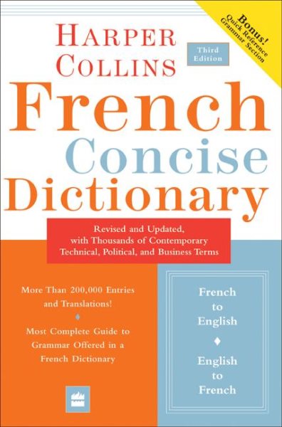 Collins French Concise Dictionary, 3e (HarperCollins Concise Dictionary) (English and French Edition) cover
