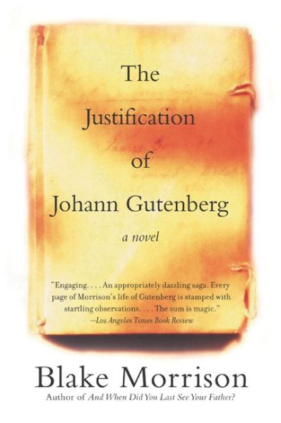The Justification of Johann Gutenberg: A Novel cover