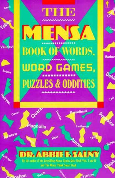 The Mensa Book of Words, Word Games, Puzzles, & Oddities cover