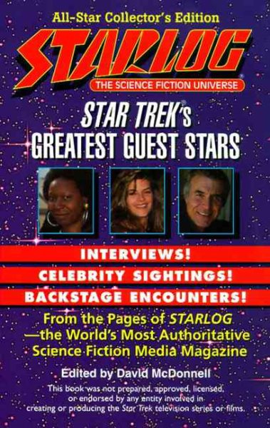 Starlog: Star Trek's Greatest Guest Stars: Star Trek's Guest Stars cover