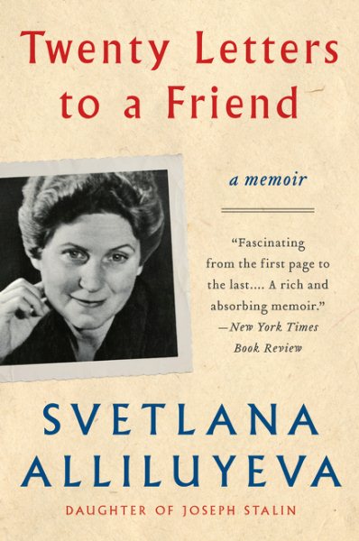 Twenty Letters to a Friend: A Memoir cover