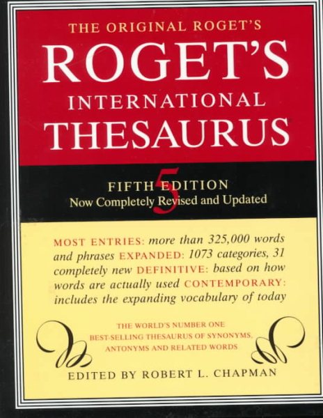 Roget International Thesaurus Index 5E (Roget's International Thesaurus Indexed Edition) cover