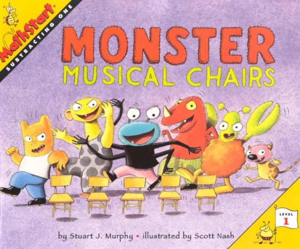 Monster Musical Chairs (MathStart 1) cover