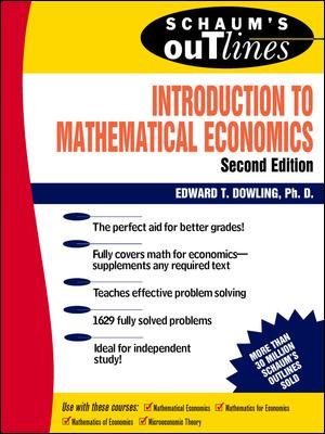 Introduction to Mathematical Economics (Schaum's Outlines) cover