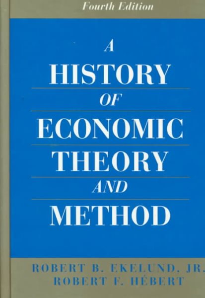 A History of Economic Theory and Method cover