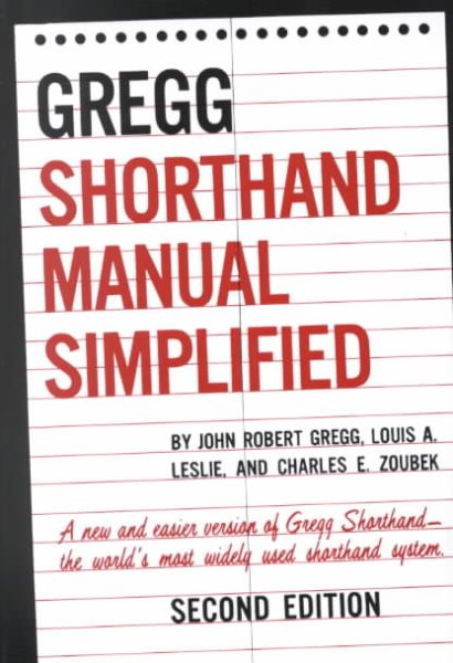 The GREGG Shorthand Manual Simplified cover