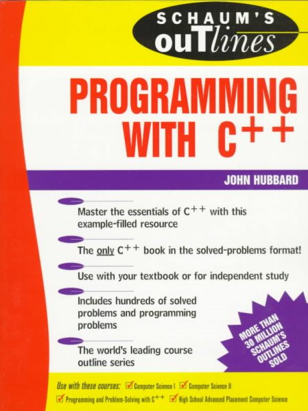 Schaum's Outlines - Programming With C++ cover