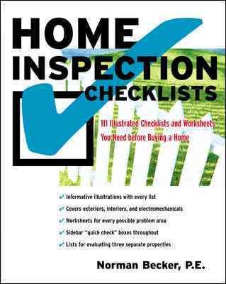 Home Inspection Checklists: 111 Illustrated Checklists and Worksheets You Need Before Buying a Home cover