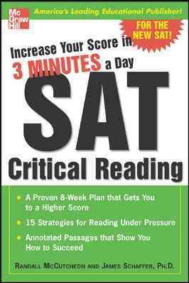 Increase Your Score in 3 Minutes a Day: SAT Critical Reading cover