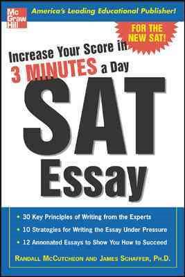 Increase Your Score in 3 Minutes a Day: SAT Essay cover