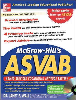 McGraw-Hill's ASVAB with CD-Rom cover