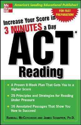 Increase Your Score In 3 Minutes A Day: ACT Reading cover