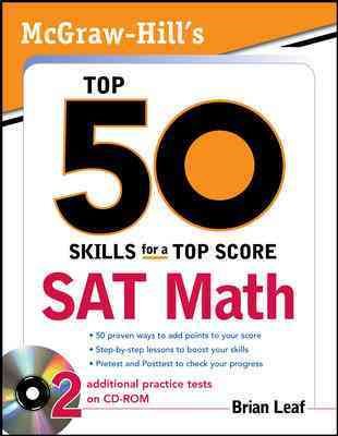 McGraw-Hill's Top 50 Skills for a Top Score: SAT Math cover