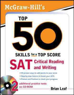 McGraw-Hill's Top 50 Skills for a Top Score: SAT Critical Reading and Writing cover
