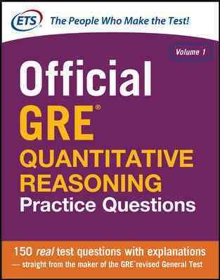 Official GRE Quantitative Reasoning Practice Questions cover