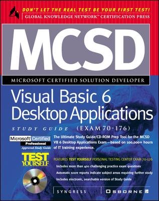 McSd Visual Basic 6 Desktop Applications Study Guide: Exam 70-176 (MCSD Certification) cover