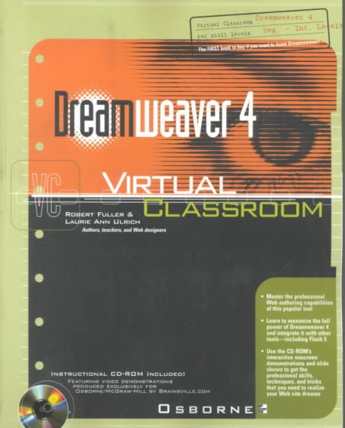 Dreamweaver 4 Virtual Classroom cover