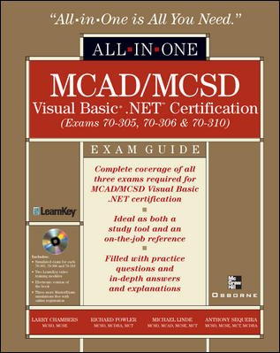 MCAD/MCSD Visual Basic .NET Certification All-in-One Exam Guide cover