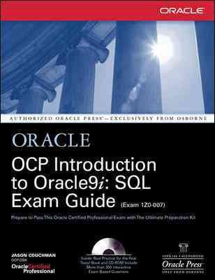 OCP Introduction to Oracle9i: SQL Exam Guide cover