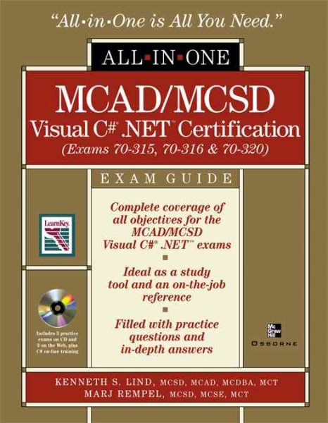 MCAD/MCSD C# (r) .NET (tm) Certification All-in-One Exam Guide (Exams 70-315, 70-316, 70-320) cover