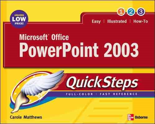 Microsoft Office PowerPoint 2003 QuickSteps cover