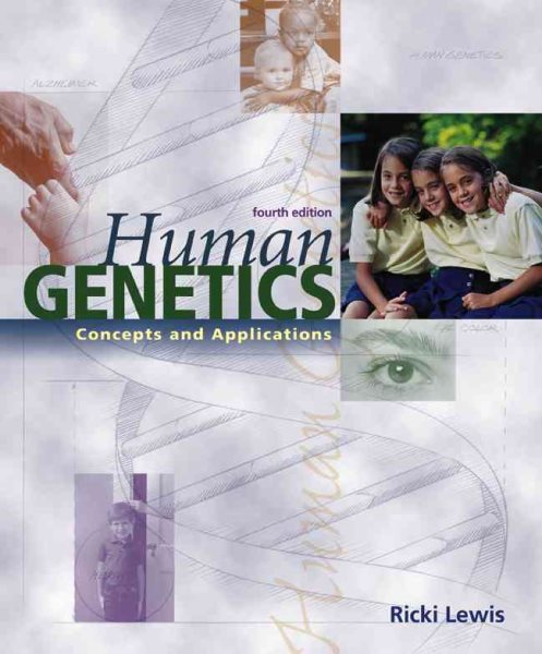 Human Genetics: Concepts and Applications cover