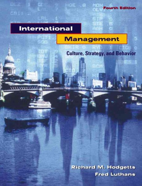 Management Culture, Strategy &_Behavior (1999 publication)