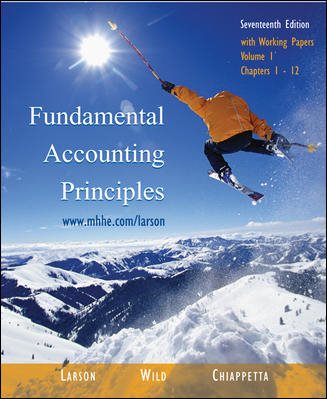 Fundamental Accounting Principles (17th edition), Volume 1 (Chapters 1-12) with Working Papers, w/2003 Krispy Kreme AR, TTCd, NetTutor, OLC w/PW