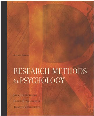 Research Methods In Psychology cover