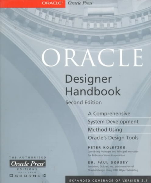 Oracle Designer Handbook cover