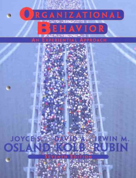 Organizational Behavior: An Experiential Approach cover