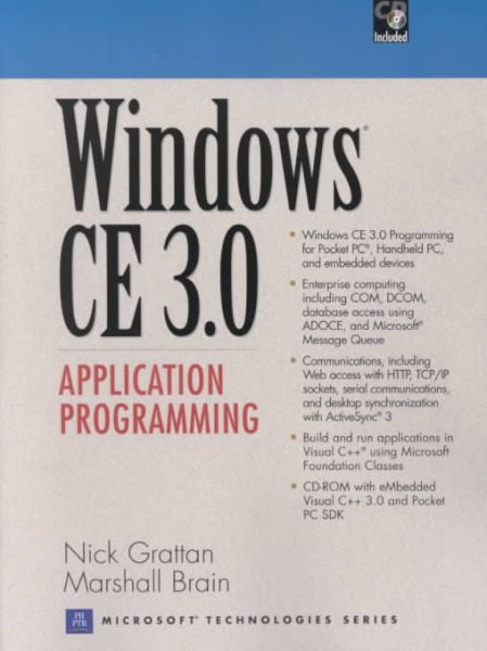 Windows Ce 3.0: Application Programming (Prentice Hall Series on Microsoft Technologies) cover