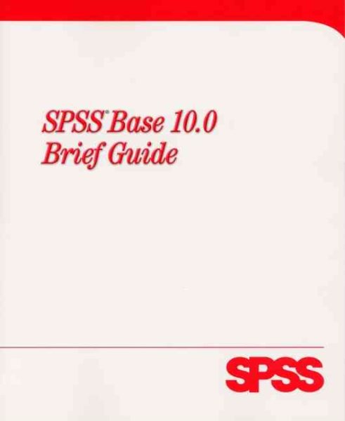 SPSS 10.0 for Windows Brief Edition