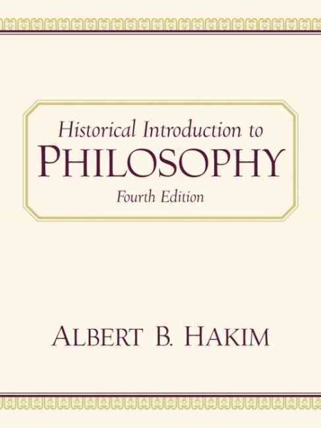 Historical Introduction to Philosophy (4th Edition) cover