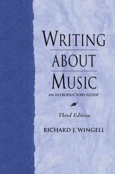 Writing About Music: An Introductory Guide