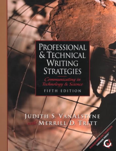 Professional and Technical Writing Strategies: Communicating in Technology and Science (5th Edition) cover